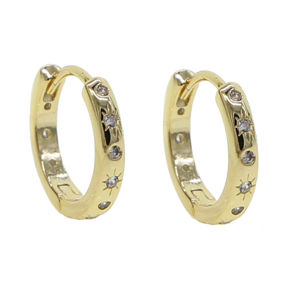 BRASS EARRING h  (3)