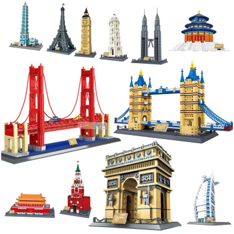 

World Famous Architecture Building Blocks Educational Assemble Model toy for Children Christmas Gifts Compatible with legoingly