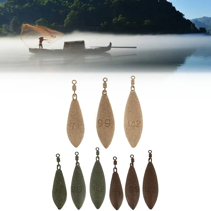 Fishing Lead Sinker Fishing Scale Lead Olive Type Casting Rod Biomimetic Bait Plumb Bob Small Component Portable