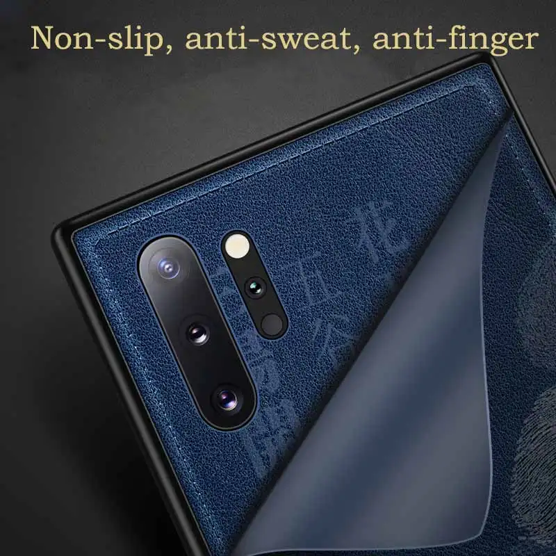 Чехол для Samung Galaxy S20 Ultra Note 10 Plus 5G 9 8 S10 S9 S8 чехол из искусственной кожи с тисненым