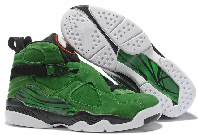 black and green 8s
