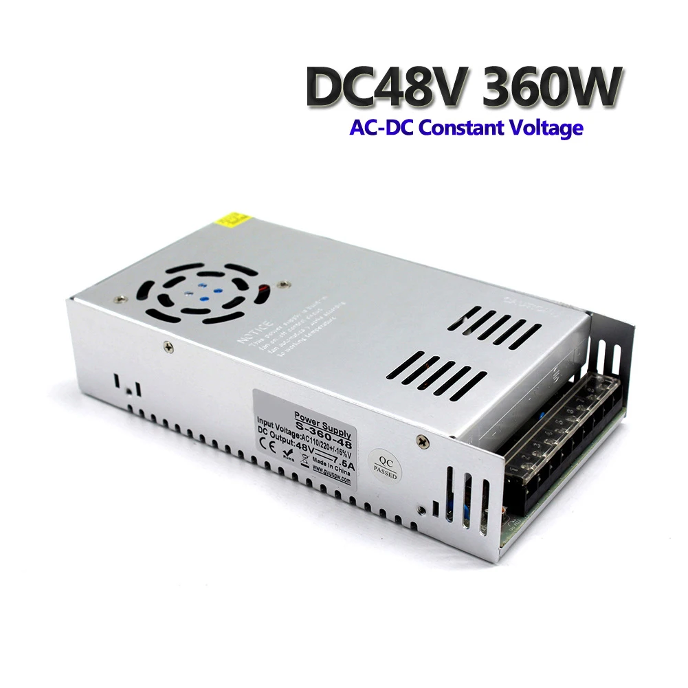 DC48V 200V 360V 480W 500W 600W до 4.2A 7.5A 10A 10.4A 12.5A импульсный источник питания трансформатор Импульсный источник Мощность - Питание: 7.5A 360W