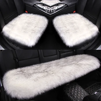 

Forbell Long hair cushion Seat cushion car cover seat covers Three piece set car decor