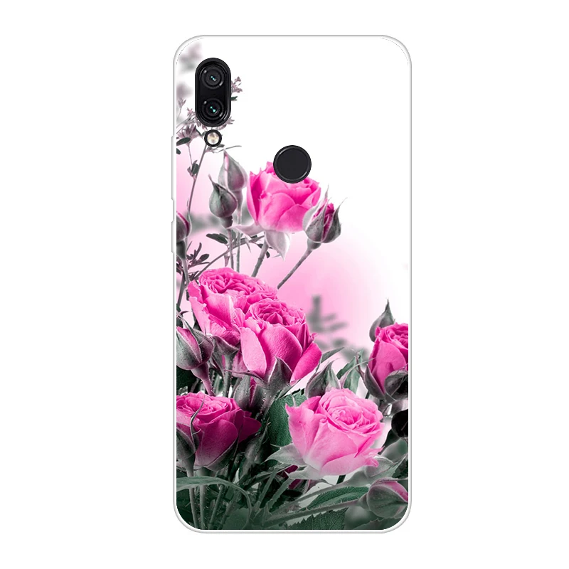 Светло-коричневый Для Xiaomi Redmi Note 7 чехол силиконовый рисунок мягкий TPU для Xiaomi Redmi Note 7 PRO Чехол 6,3 дюймов Fundas Coque Redmi Note7 чехлы - Цвет: Светло-коричневый