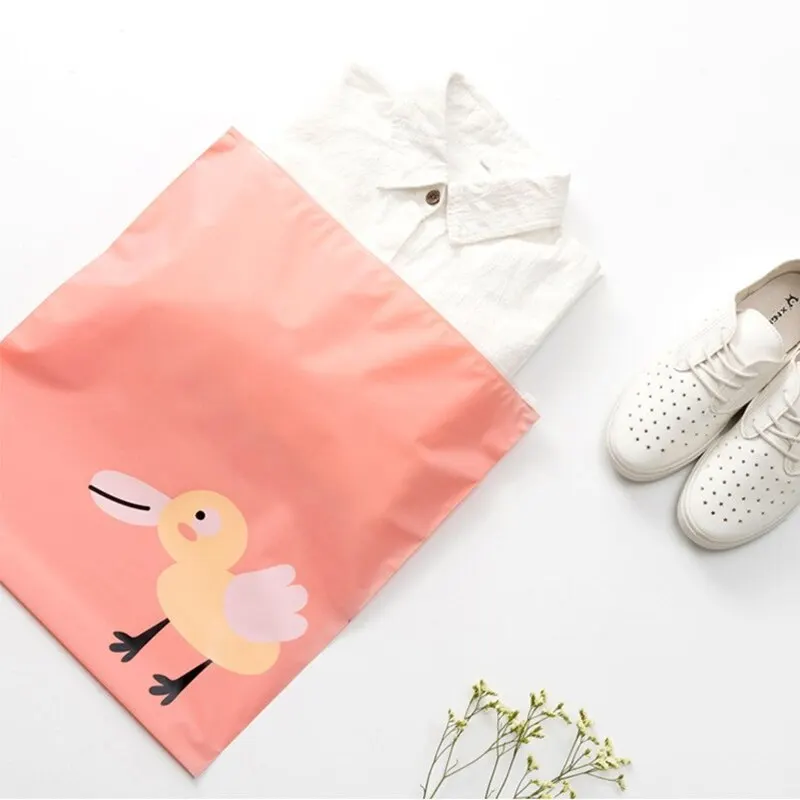 Cute Animals Printed Storage Bag Mini Waterproof Travel Clothes Luggage Kids Toy Shoe Laundry Lingerie Cosmetics Organizer Pouch