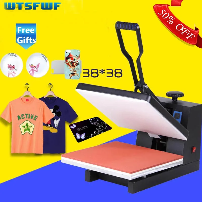 Manual 15X15 Inch Digital Temperature Control High Pressure heat press  machine for Tshirt 38cm*38cm - AliExpress