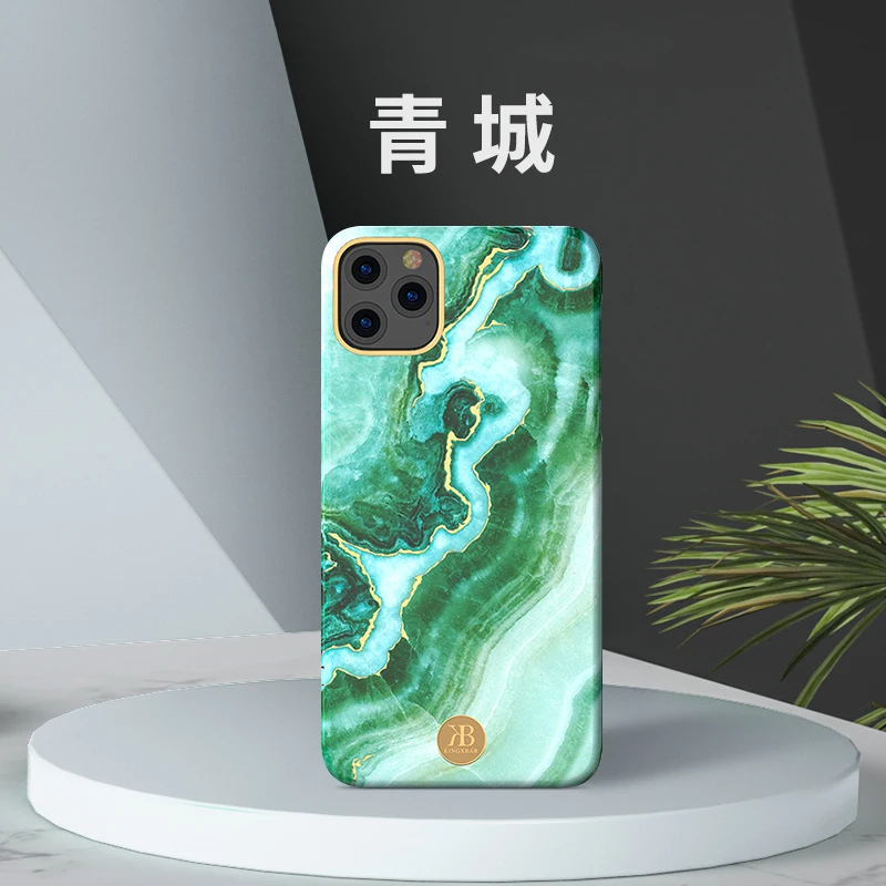 Чехол Kingxbar с мраморным покрытием для iPhone 11 Pro Max, роскошный Высококачественный жесткий противоударный чехол для iPhone 11/Pro/Max, чехол для телефона s - Цвет: Color 1