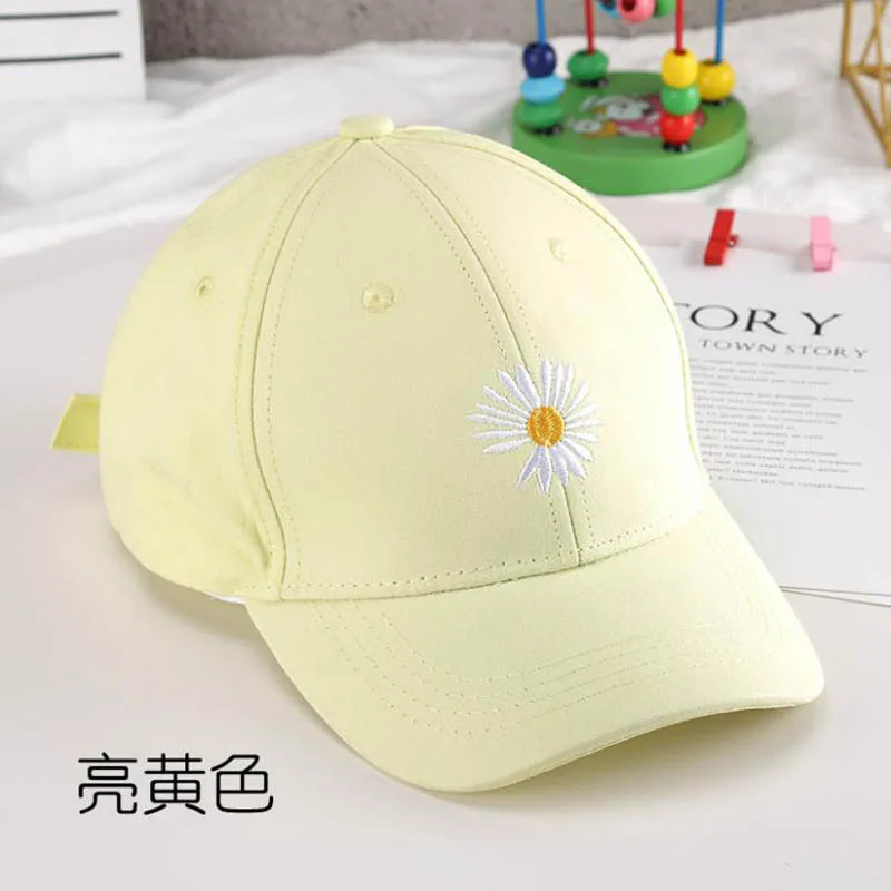 Doitbest 2021 Spring Child Baseball Cap 2 to 8 Years old Little daisies Candy colors kids Hats Boy Girl Caps snapback hat plain black ball cap