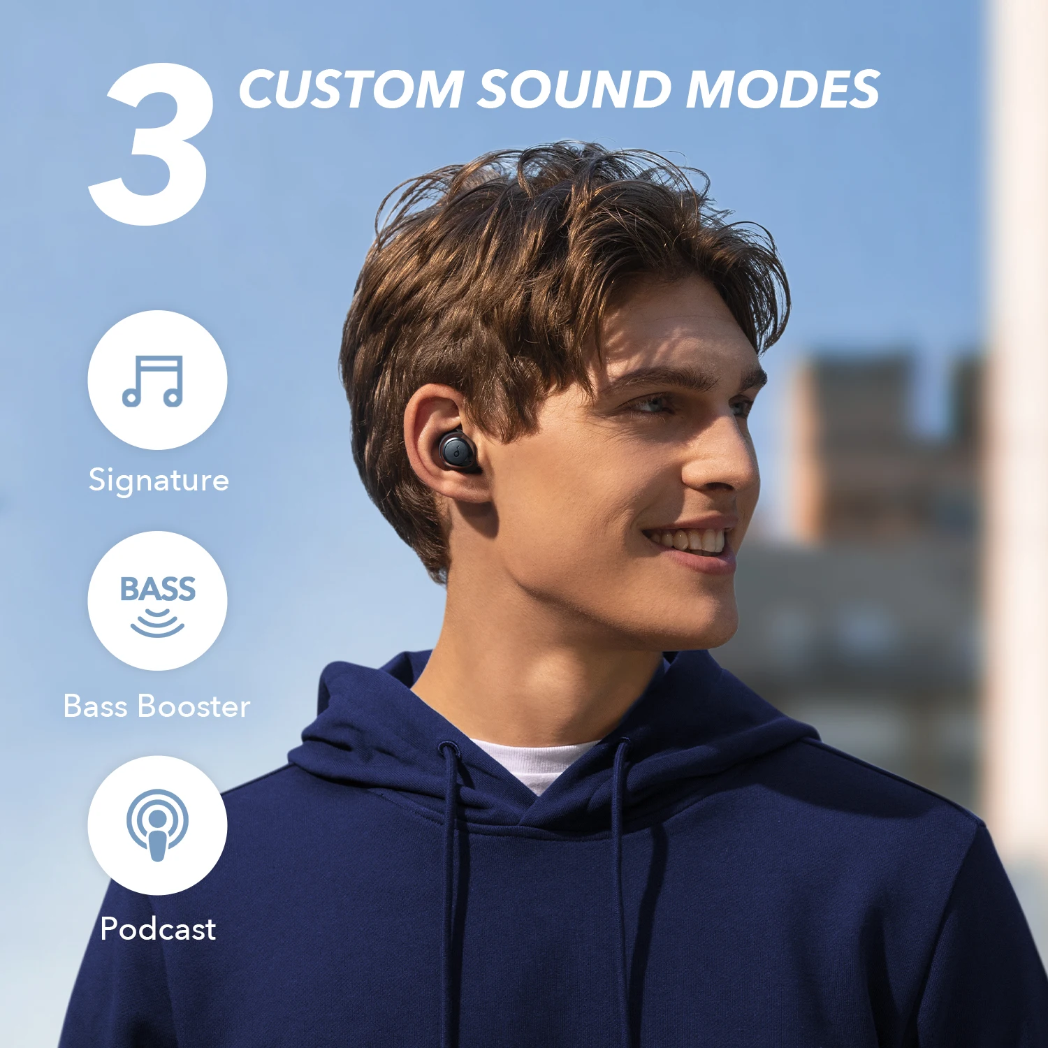 Soundcore Life A1 In Ear Bluetooth Kopfhörer Wireless Earbuds USB C 35H abspiel