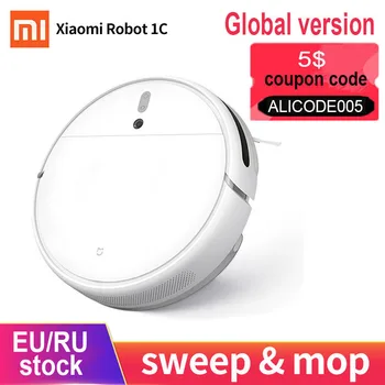 

[Global version]Xiaomi MI Robot Vacuum Cleaner 1C Mop sweep MI Robotic Smart Planned Type WIFI App Control Auto Charge for home