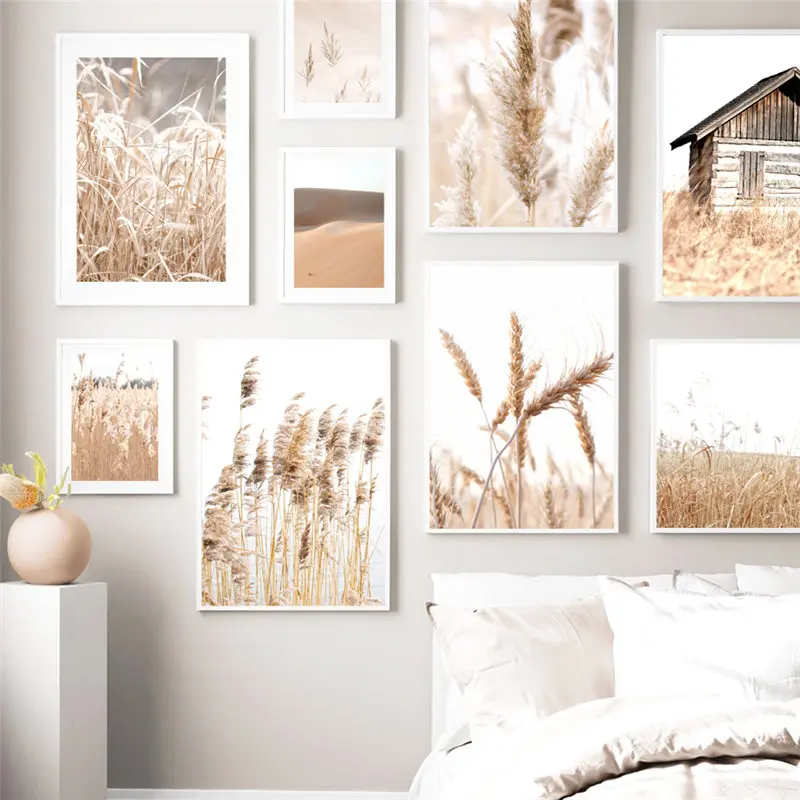 

Modern Plant Flower Canvas Painting Pastoral Style Poster Pictures for Living Room Girl Bedroom Decor Home Decor Art Wall Poster