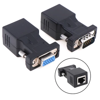 

Computer/Laptop Accessories Desktop PC Parts for Macbook New Female/Male VGA to RJ45 Connector Video Extender