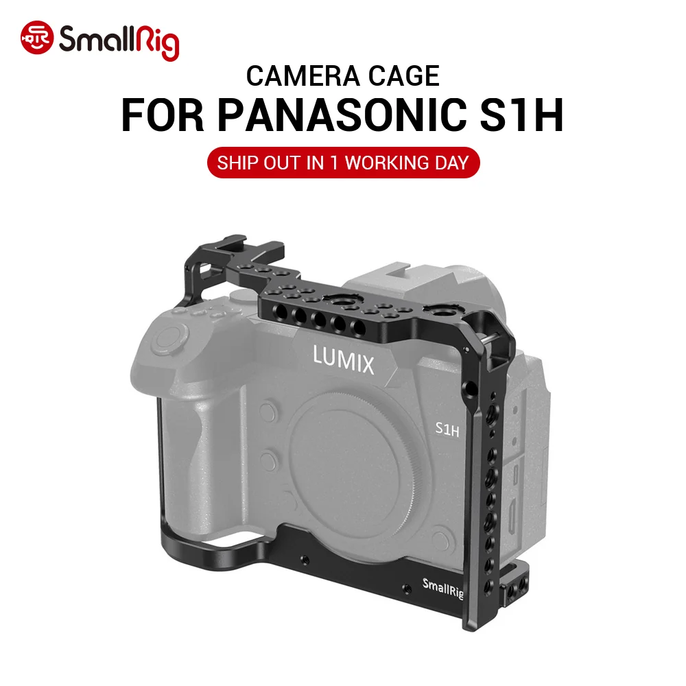 SmallRig S1H клетка для камеры Panasonic с креплением холодного башмака и микрофона Nato Rail Fr