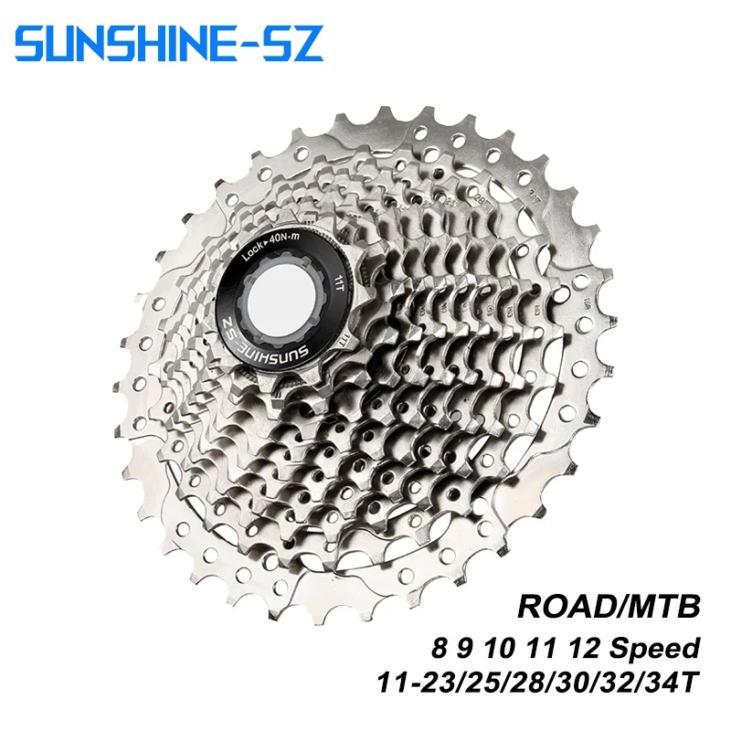 Кассета велосипеда SUNSHINE для SHIMANO свободное колесо 8 9 10 11 12 Скоростей