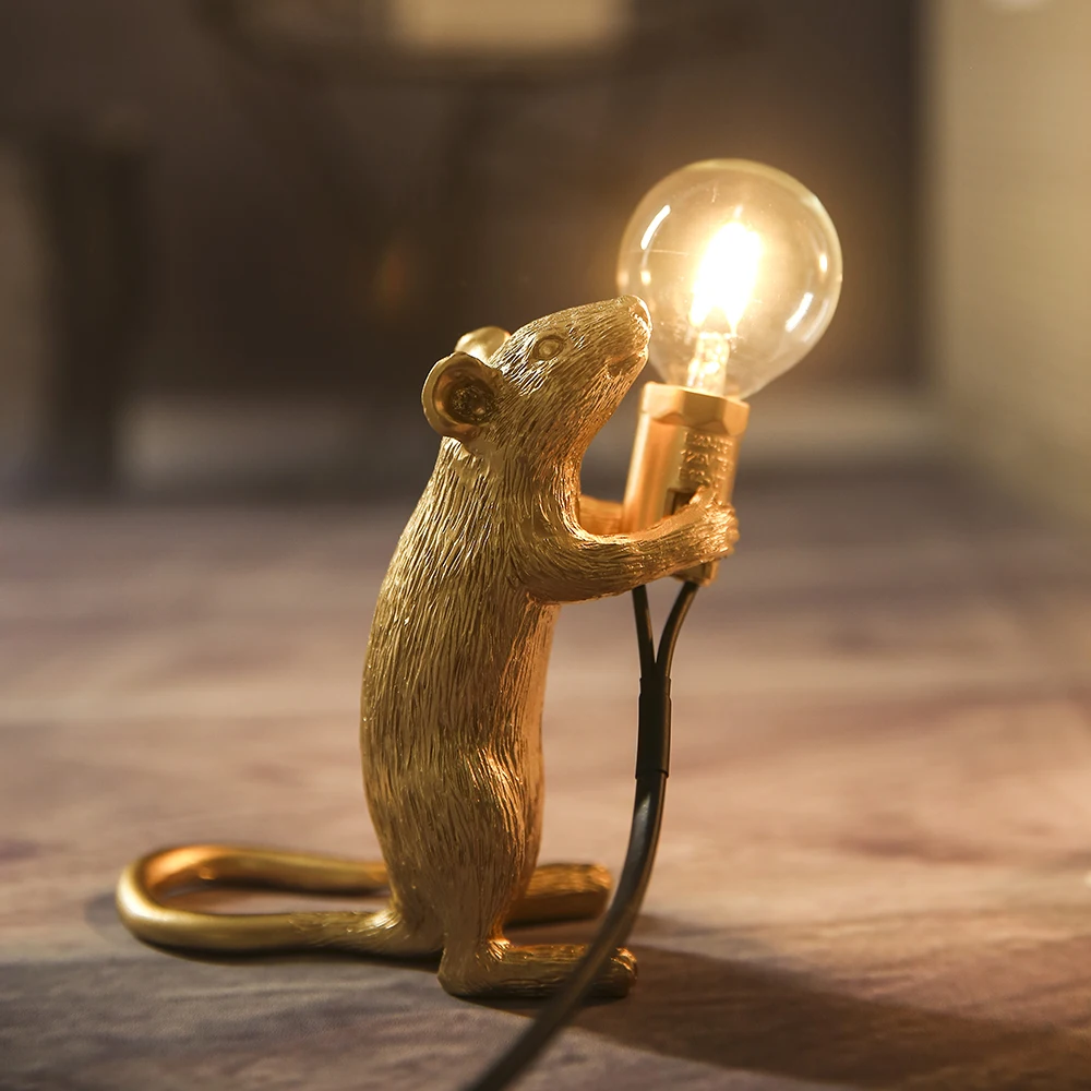 Современные ночники SELETTI из смолы в виде мыши светодиодсветодиодный лампы E12