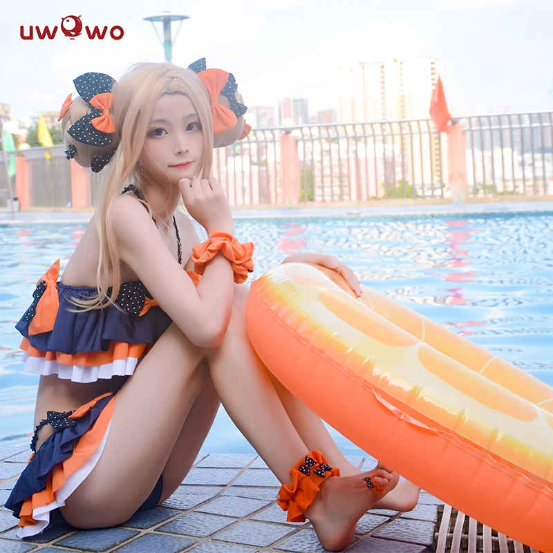 Uwowo FGO Fate Grand Order Абигейл Вильямс косплей костюм лолита купальник пляжное купальное бикини Аниме Костюм