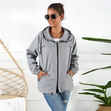 Женские быстросохнущие походные куртки с крышкой, водонепроницаемая защита от ветра, от дождя, спорта на открытом воздухе, пальто из сетчатой хлопковой ткани с сумкой для телефона