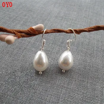 

Drop Earrings Female Shell Pearl Earrings Fashion Korean Edition Temperament Jewelry 925 Tremella Hook Anti-allergy