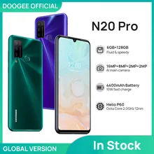 DOOGEE-Smartphone N20 Pro Helio P60, teléfono móvil con procesador de ocho núcleos, con pantalla FHD de 6,3