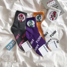 Носки с принтом с героями мультфильмов «Super Mario Bros», «Luigi Yoshi Toad Kinopio», «Kinopio», милые, модные, повседневные, кавайные, осенне-зимние, женские, хлопковые носки