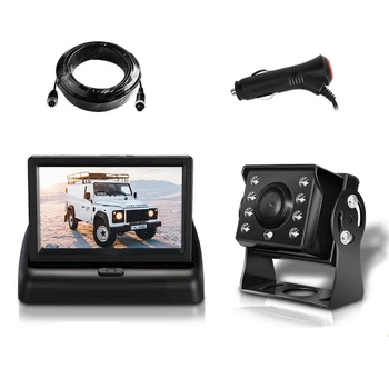 

8 LED Alloy Reversing Backup Camera Parking Easy Install 360 Degree Rotation Vehicle Stable 6 Layer Lens Automatic Illumination