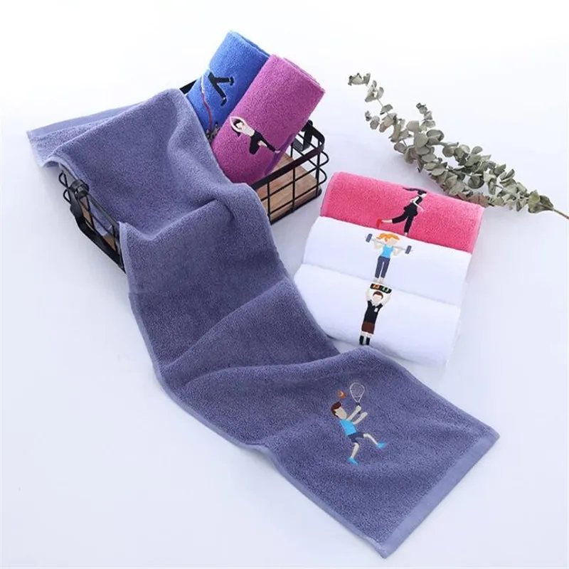 

20*110cm Hot Sale Cotton Sports Towel for Travel Camping Beach Beauty Gym Sport Towels Soft Face Hand Bath Hiking Swimming Towel