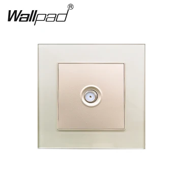 

Satellite Socket Glass Panel Wallpad Satellite TV Outlet 86mm* 86mm