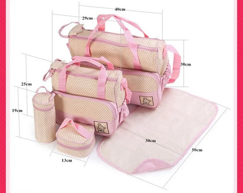 Сумка для детских подгузников Snailhouse, костюмы для мам, Детские изоляционные сумки для бутылочек, пеленальный коврик для мам, детские дорожные коляски, сумки для подгузников, 5 шт