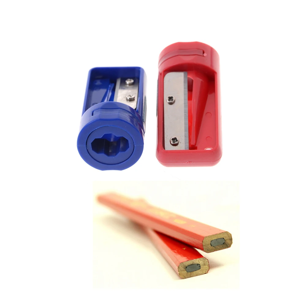 New 1PC Pencil Sharpener Carpenter Woodwork Cutter Shaver Narrow Sharpening Tool Random Color Sent