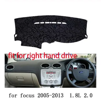 

Rose Pattern Non-slip Dashmat Dash Mat Dashboard Cover Pad Cover Carpet Car Sticker for Ford foucs 2005 2006-2013 Car Styling