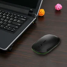 2,4 ГГц Беспроводная мышь с USB Приемником G Ультра тонкая Низкопрофильная Бесшумная компьютерная мышь sem fio для ноутбука PC Mause