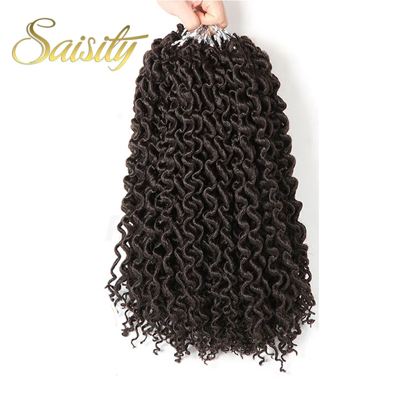 

Saisity crochet braids synthetic braiding hair extensions curly faux locs crochet hair dreadlock deep faux locs jumbo braid