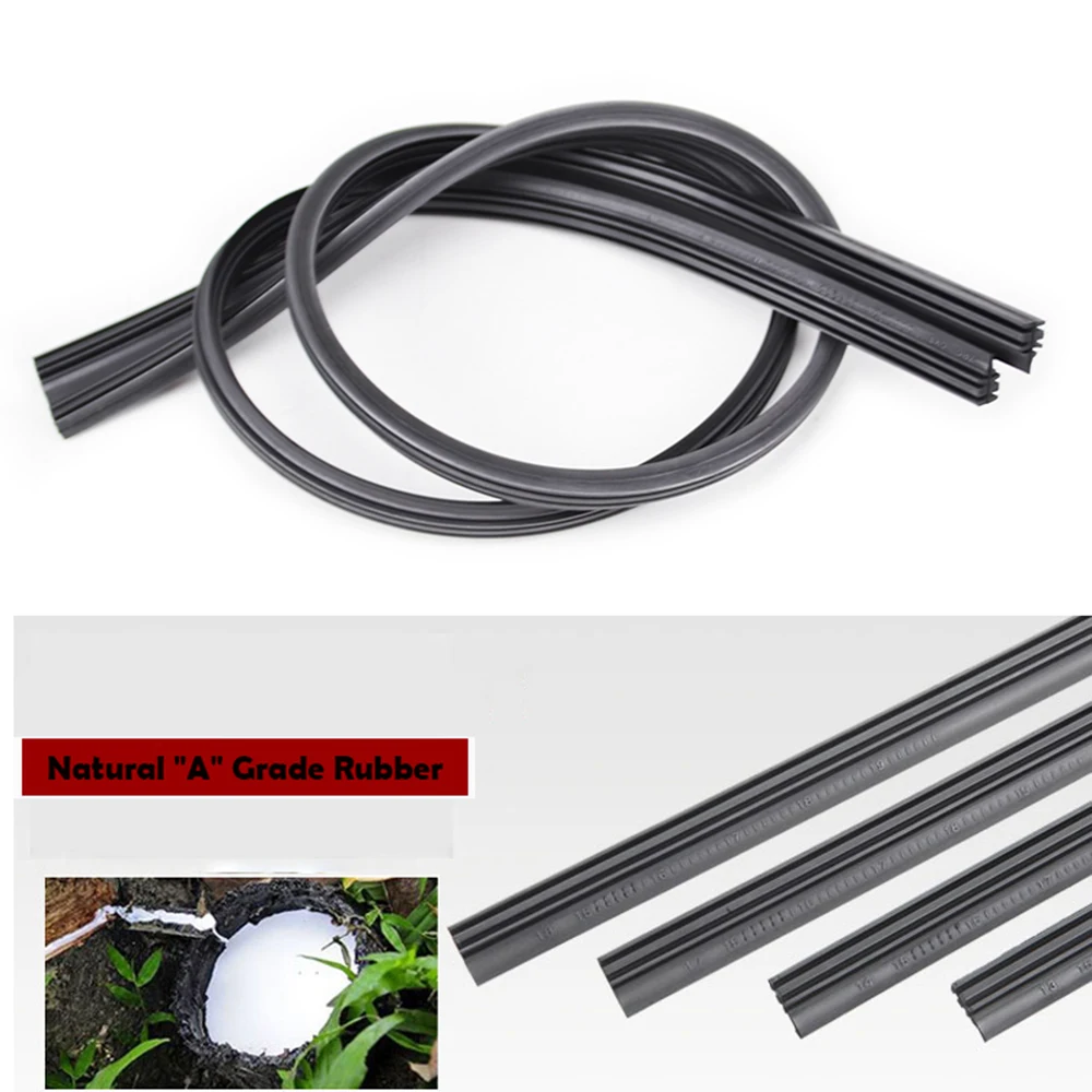 2x 24″ 6mm Silicone Frameless Wiper Blade *Refill For Car Windshield BSCA