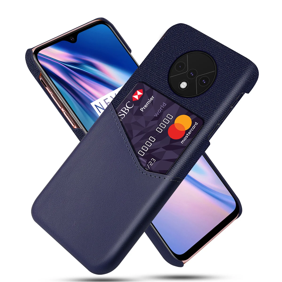 Для Oneplus 7T 7 7 Pro Чехол из искусственной кожи держатель для карт тонкая ткань против царапин Жесткий Чехол для Oneplus 7T Pro One Plus 7 Pro Чехол