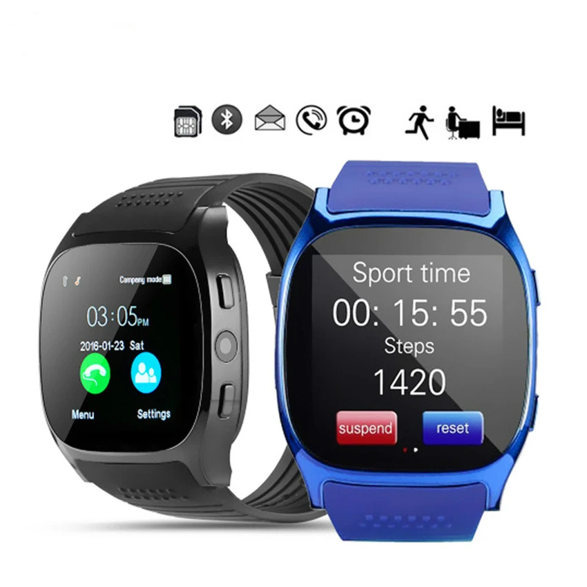 

T8 Pedometer Step Counter Smart Watch Blood Pressure Pedometer Sleep Monitoring Bluetooth Card to Call the Phone Sleep Monitorin