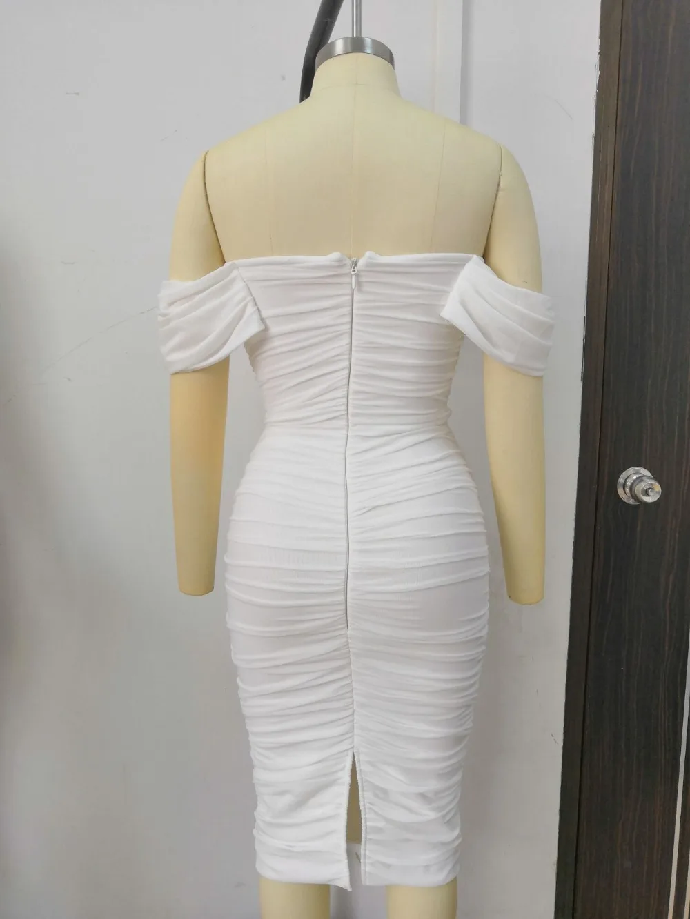 Женское модное бордовое белое бандаж голые плечи платье Vestidos знаменитости вечернее платье bodycon