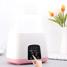 Подогреватель для детских бутылочек, бутылочка, создает паровой стерилизатор 4-в-1 умный двойника термостата для малышей с принтом в виде бутылки Еда в солнечном нагревателе для грудного молока или молочной смеси, LE