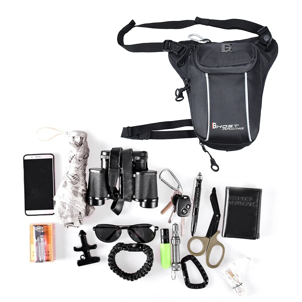 Сумка на бедро GHOST RACING 2 8 л для мотоциклистов забавная Водонепроницаемая поясная