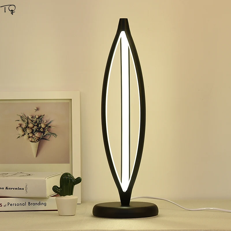 

Nordic Creative Geometry Individual Led Table Lamp Tricolor Bedroom Bedside Office Study Art Simple Modern Fashion Desk Lights