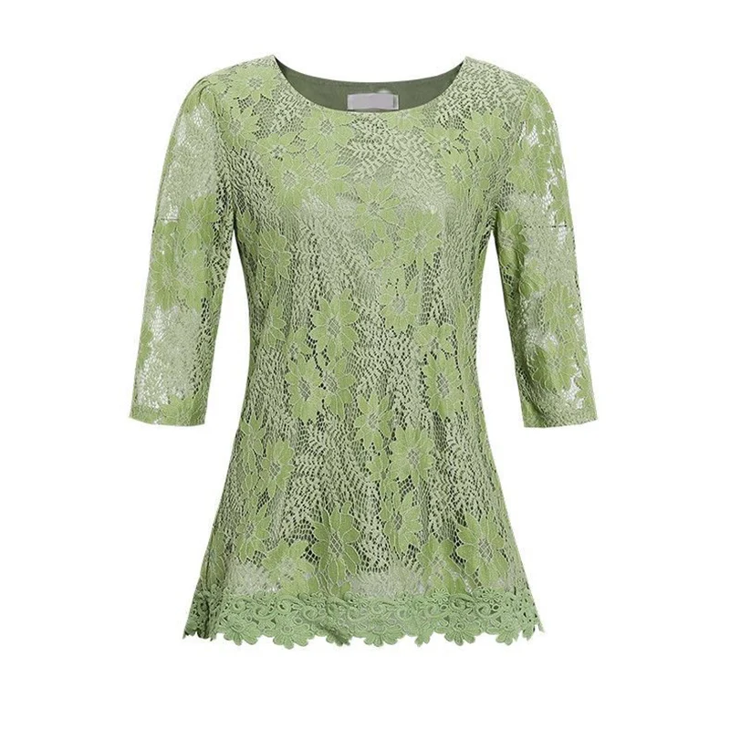 Women Spring Summer Style Lace Blouses 