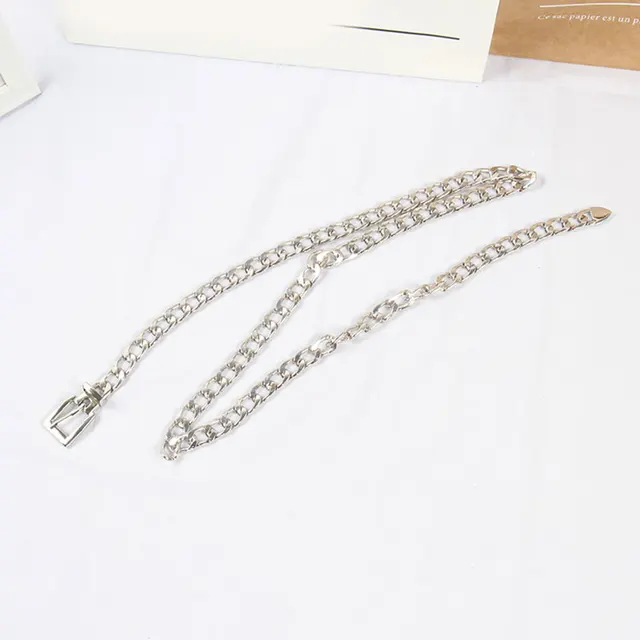 Cintura A Catena Donna In Metallo | Oro E Argento | Regolabile | Per Abiti E Jeans - Foto 8