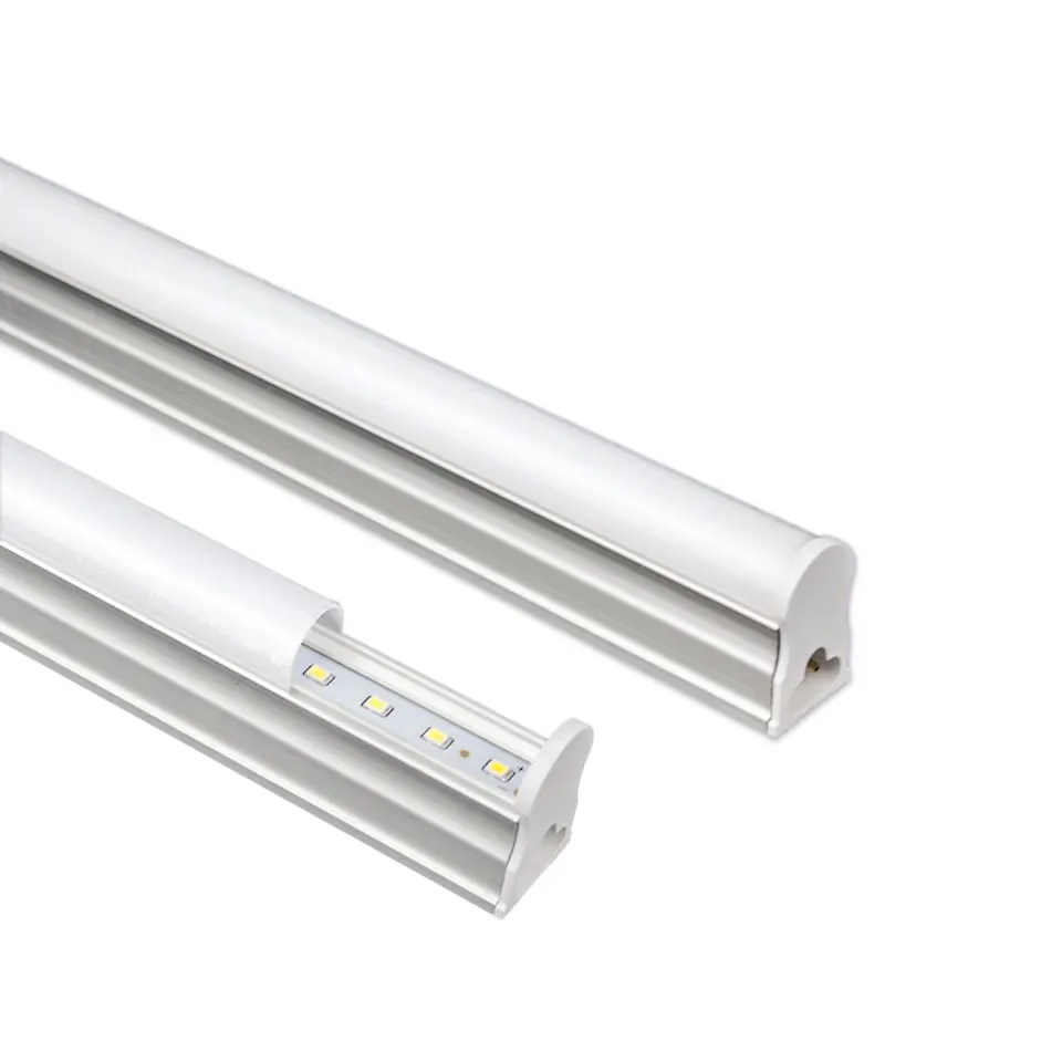 Светодиодный трубки T5 светильник 29 см 57 см 220V~ 240V светодиодный Люминесцентная трубчатая светодиодная T5 светодиодный светильник 6 Вт 10 Вт, холодный белый свет светильник Lampara ампулы ПВХ Пластик