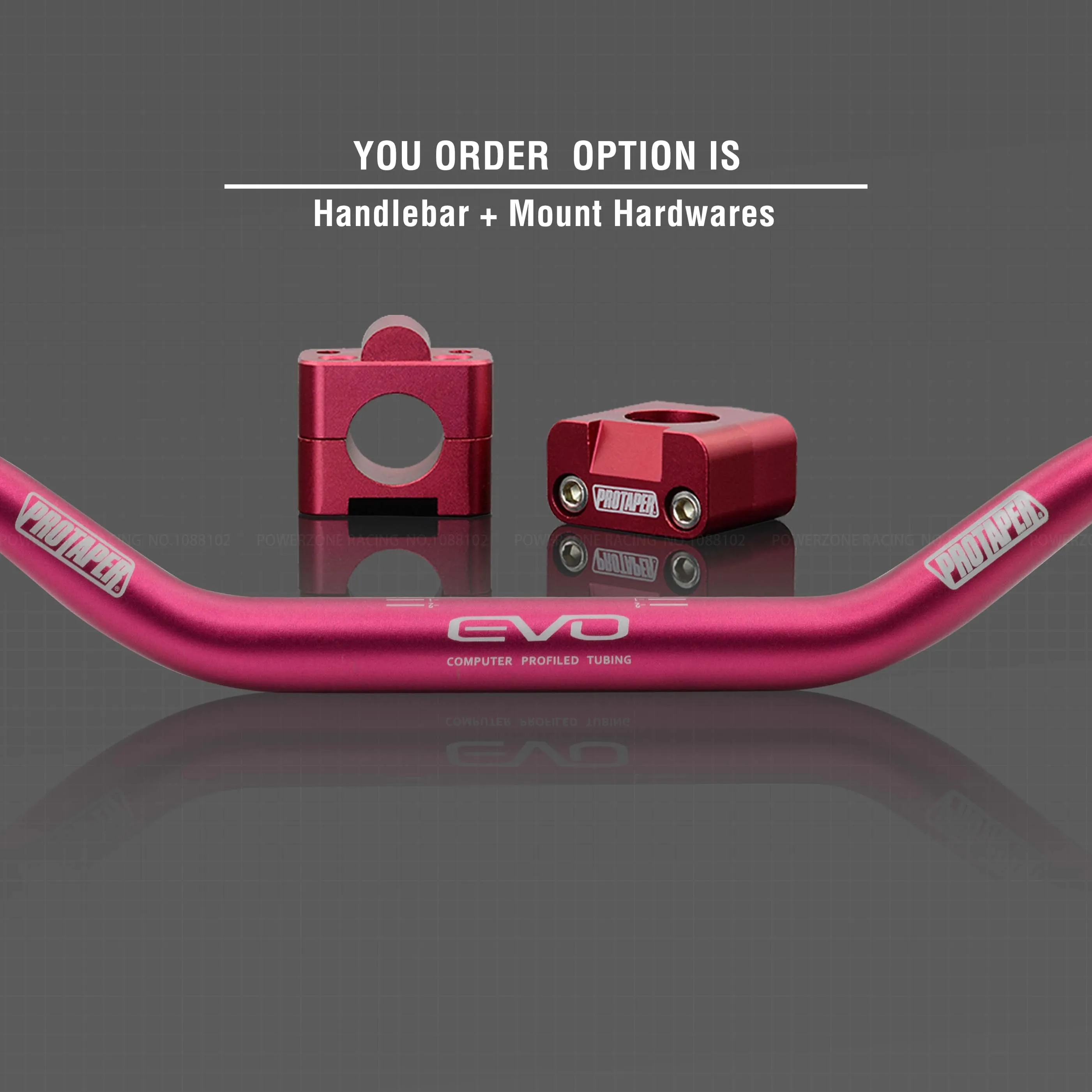 Red Combo2 Руль для Pro Taper Pack Bar 1-1/" Классическая дверная ручка барные Колодки Ручки Pit Pro Racing Dirt Pit Bike мотоцикл с адаптер cnc - Цвет: Red Combo2