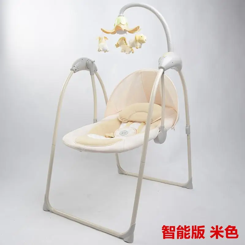Детское Электрическое Кресло-Качалка, детское кресло-колыбель для сна, комфортное кресло для новорожденных - Цвет: B