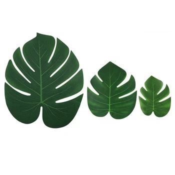 

90Pcs Artificial Plant Tropical Simulation Leaves Suitable for Hawaiian Style Party Decoration