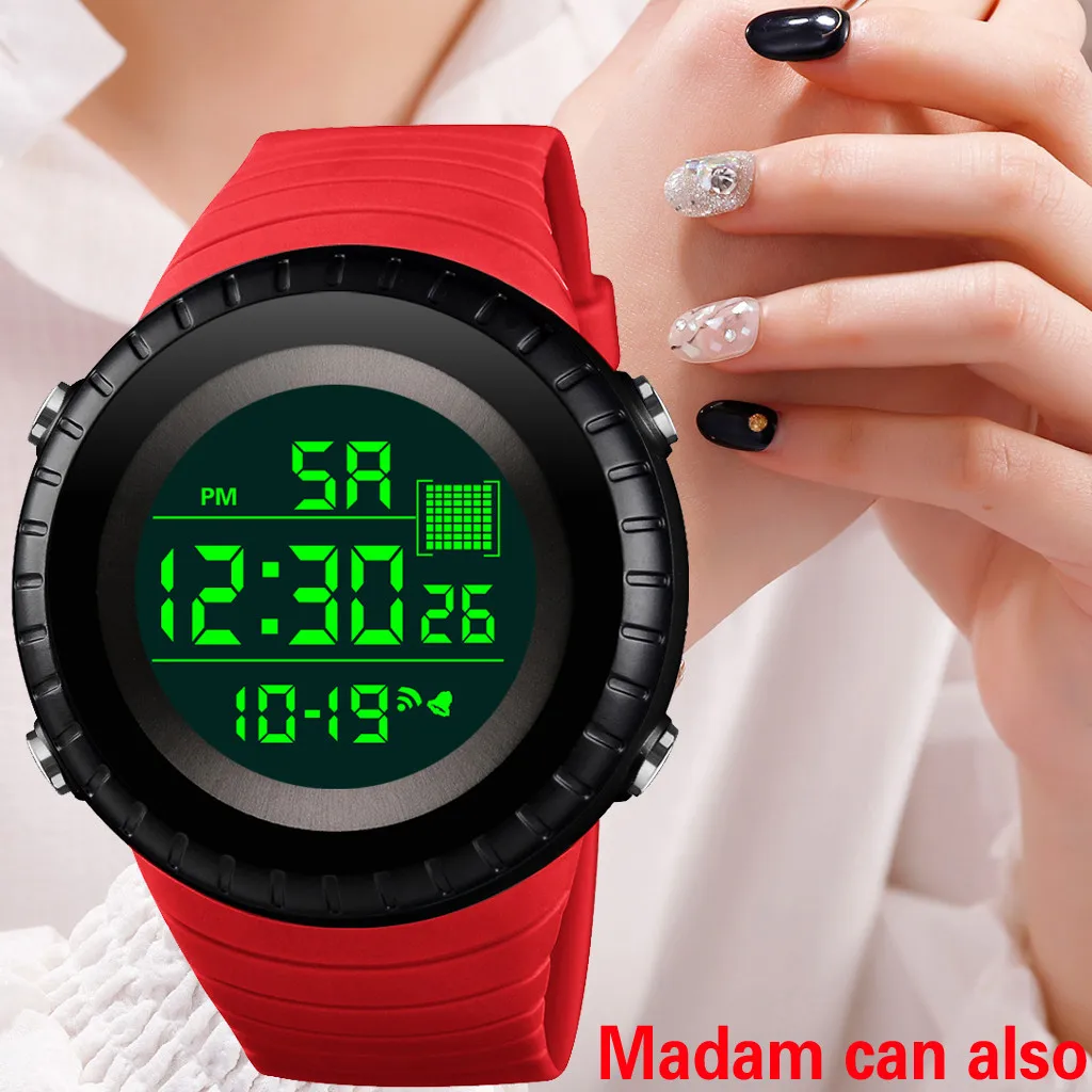 Honhx роскошный для мужчин и женщин цифровой светодиодный часы Дата Спорт на открытом воздухе электронные часы