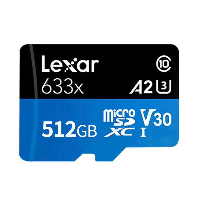 Lexar 32G слот для карт памяти 64 ГБ 128 ГБ 256 633X Micro SD карта SDXC 95 МБ/с. TF карты флэш накопитель usb для смартфонов - Емкость: 512GB