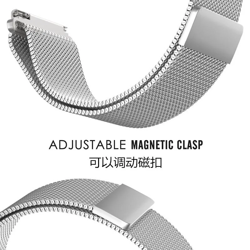 Watch Bands Straps For Samsung Galaxy Active / 42mm / gear S3 / amazfit Loop Milanese Strap Stainless Steel Quick Release Gear