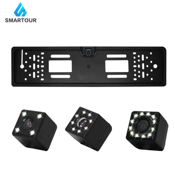 

Smartour Car Rear View Camera RU European License Plate Frame Reversing Camera IR Light Reverse Camera Mirror