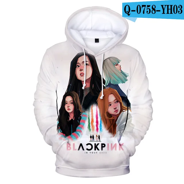 tz-2201 Детские толстовки с капюшоном для детей от 2 до 13 лет Kpop/черно-розовая толстовка с капюшоном с 3d принтом куртка с длинными рукавами для мальчиков и девочек детская одежда - Цвет: tz-2201